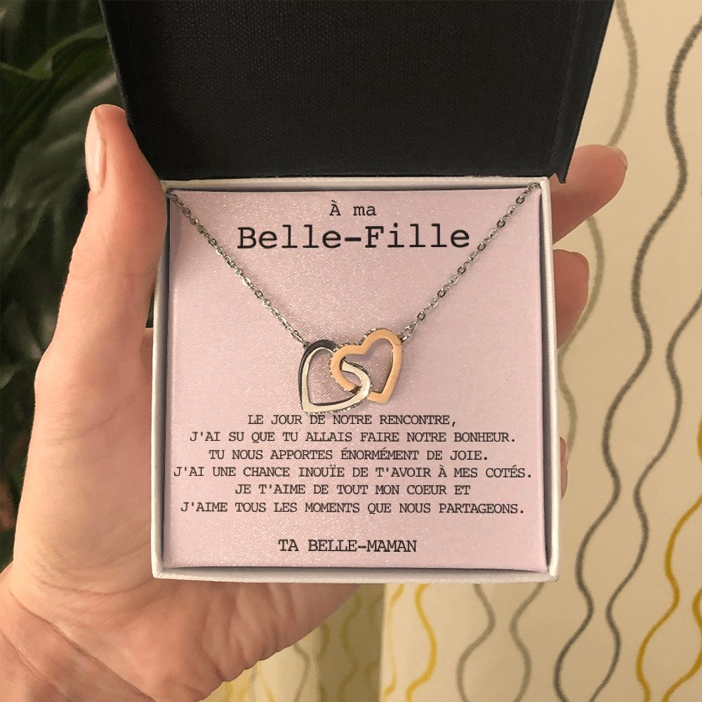 BELLA • Collier Belle-Fille Double Cœur - Lehnaa